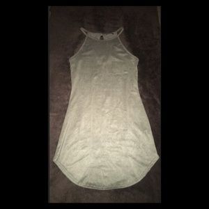 Olive green velvet bodycon